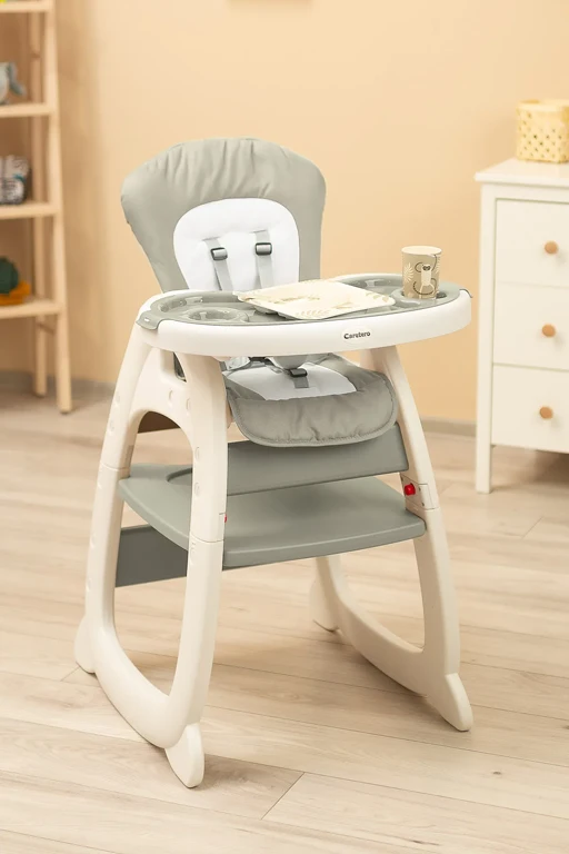 Дитячий стільчик для годування Caretero Homee Grey